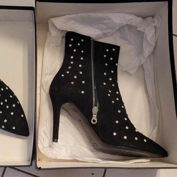 PRINCE BOOTIE IN BLACK LEATHER & CRYSTAL STUDS from Revolve - NIB! - Picture 4 of 5